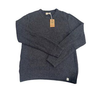 Re/Spun By Marine Layer Mens Crewneck Sweater Storm Grey Heather size Medium new